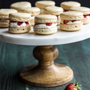 Strawberry Shortcake Macarons