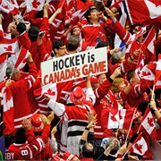A Hockey Game in Canada
