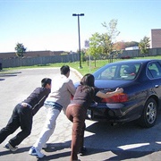 Pushing a Car