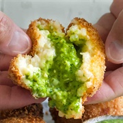 Mozzarella Green Arancini