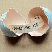 Selfmade Easter Fortune Eggs