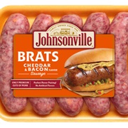 Cheddar and Bacon Brats