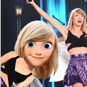 Rapunzel as Taylor Swift