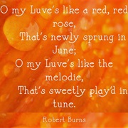 "A Red, Red Rose" by Robert Burns
