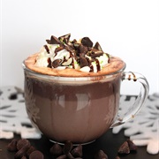 Hot Mint Chocolate Fudge Drink