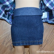 Make a No Sew Denim Skirt