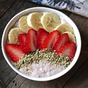 Honey Banana Strawberry Porridge