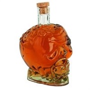 Whiskey in a Skull Decanter