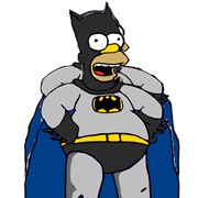 Homer Simpson Batman