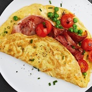 Pea and Pepper Omelette