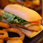 Fried Walleye Sandwich (Minnesota)