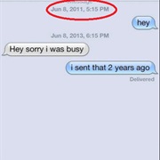 Forgetting to Answer Texts