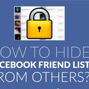 You Can't See Her Friends List on Facbook