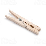 A Wooden Clothespin