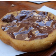 Langos With Nutella in Hungary