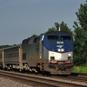 Amtrak Illinois Zephyr and Carl Sandberg