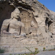 Visiting the Yungan Caves, China