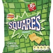 Squares Cheese and Onion