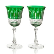 Emerald Crystal Wine Glasses