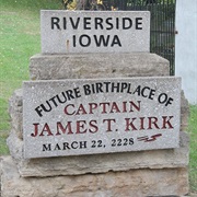 Captain James T. Kirk&#39;s Future Birthplace, Riverside, IA