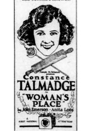 Woman's Place (1921)