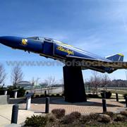 Jet Aircraft Display Downtown Cleveland Ohio