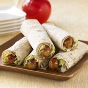 Sausage and Cole Slaw Wrap