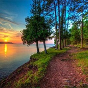 A Book Set Outdoors.