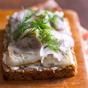 Smørrebrød (Pickled Herring)