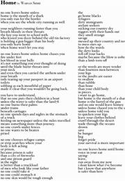 Home (Warsan Shire)