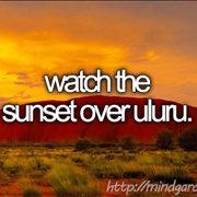 Watch the Sunset Over Uluru