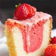 Strawberry Cream Pound Cake