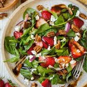 Strawberry Spinach Salad With Pecans