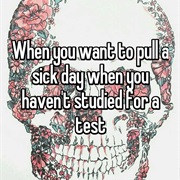 Take a Test When You Haven't Studied