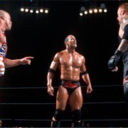 The Undertaker vs. Kurt Angle vs. the Rock,Vengeance 2002
