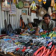 Shop at Sunday Market in Thilakar Thidal