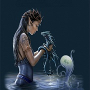 Elf Maiden and Dragon