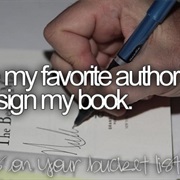 Have My Favorite Author Sign My Book