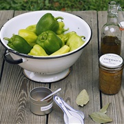 Pickled Green Peppers