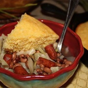 Black Eyed Peas and Little Smokies (New Year's Good Luck Food)