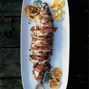 Grilled Bacon Wrapped Whitefish
