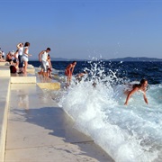 Listen to the Sea Organ in Zadar, Croatia