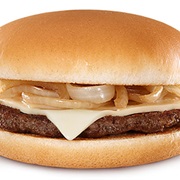 Grilled Onion Cheddar Burger