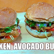 Grilled  Chicken Avocado Hamburgers
