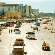 Drive Your Car on the Beach at Daytona, Florida