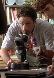 Elijah Wood and Jon Stewart in the Faculty (1998)