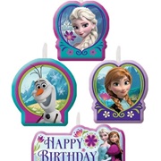 Frozen Birthday Candles