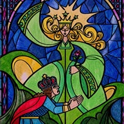 Enchanted Stained Glass Window (Beauty and the Beast)