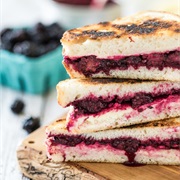 Lavender Ricotta and Blackberry Grilled Cheese
