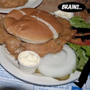 Fried Brain Sandwich